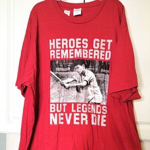 The Sandlot Benny The Jet Rodriguez "Legends Never Die" Mens T-Shirt 3XL NWT